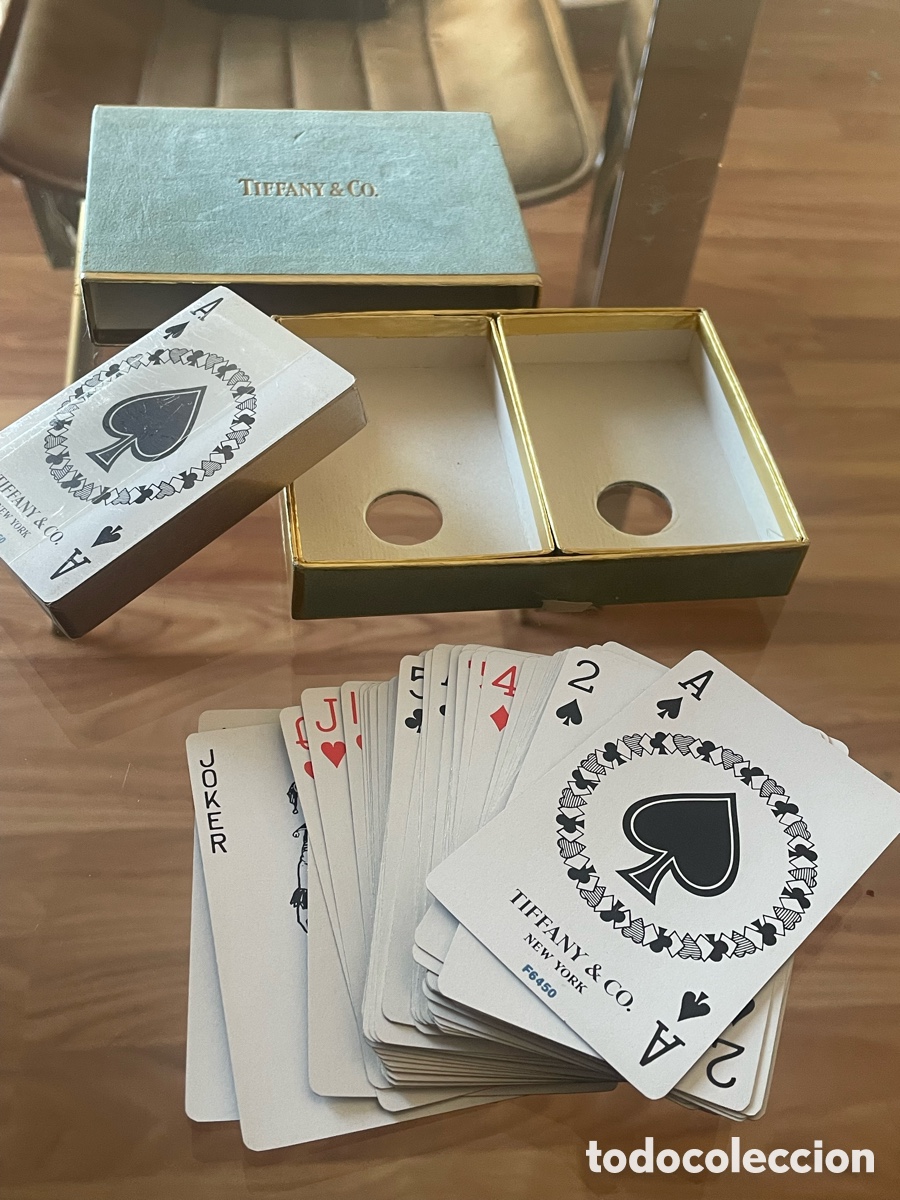Barajas de cartas: TIFFANY & CO SET DE CARTAS POKER - Foto 7