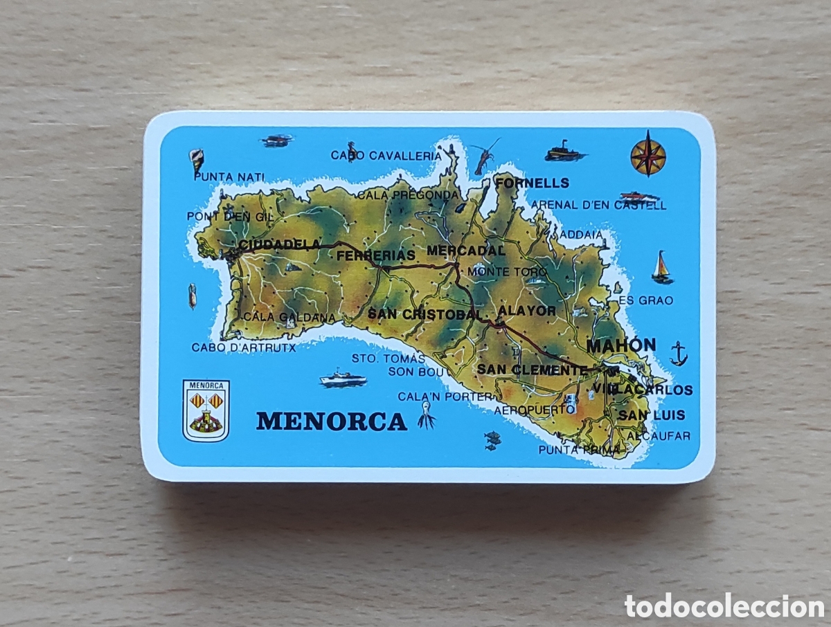 Playing Cards: BARAJA CARTAS DE POKER DE MENORCA - CADA CARTA ES UN PARAJE O LOCALIZACI&Oacute;N DE LA ISLA
