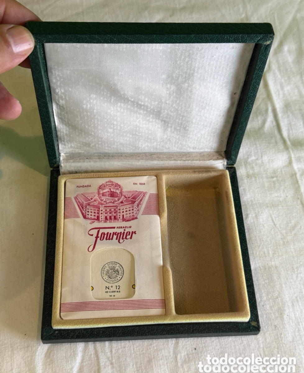Barajas de cartas: Baraja Espa&ntilde;ola Heraclio Fournier N&deg; 12 nueva sin estrenar con envoltorio rojo estuche original