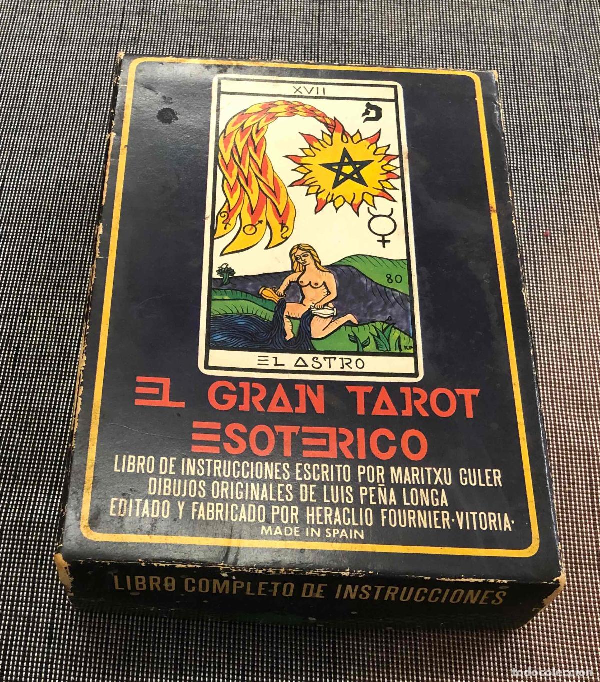 Barajas de cartas: EL GRAN TAROT ESOTERICO 78 CARTAS 22 ARCANOS MAYORES Y 56 ARCANOS MENORES HERACLIO FOURNIER