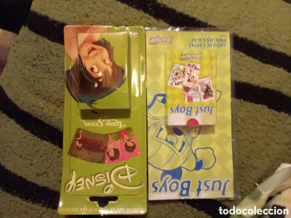 Barajas de cartas: Lote 2 Barajas Disney Fournier Vintage El Libro de la Selva + Just Boys