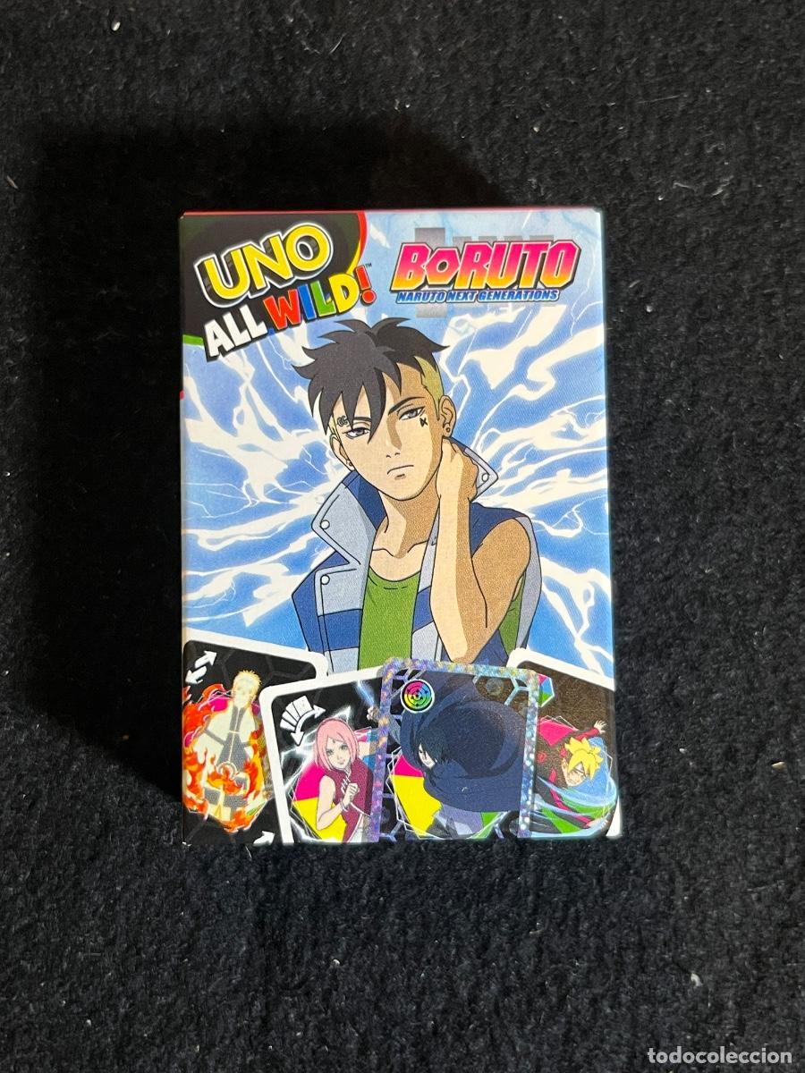Barajas de cartas: UNO Boruto Naruto cartas McDonalds juego Mattel All Wild Kawaki anime coleccion completo