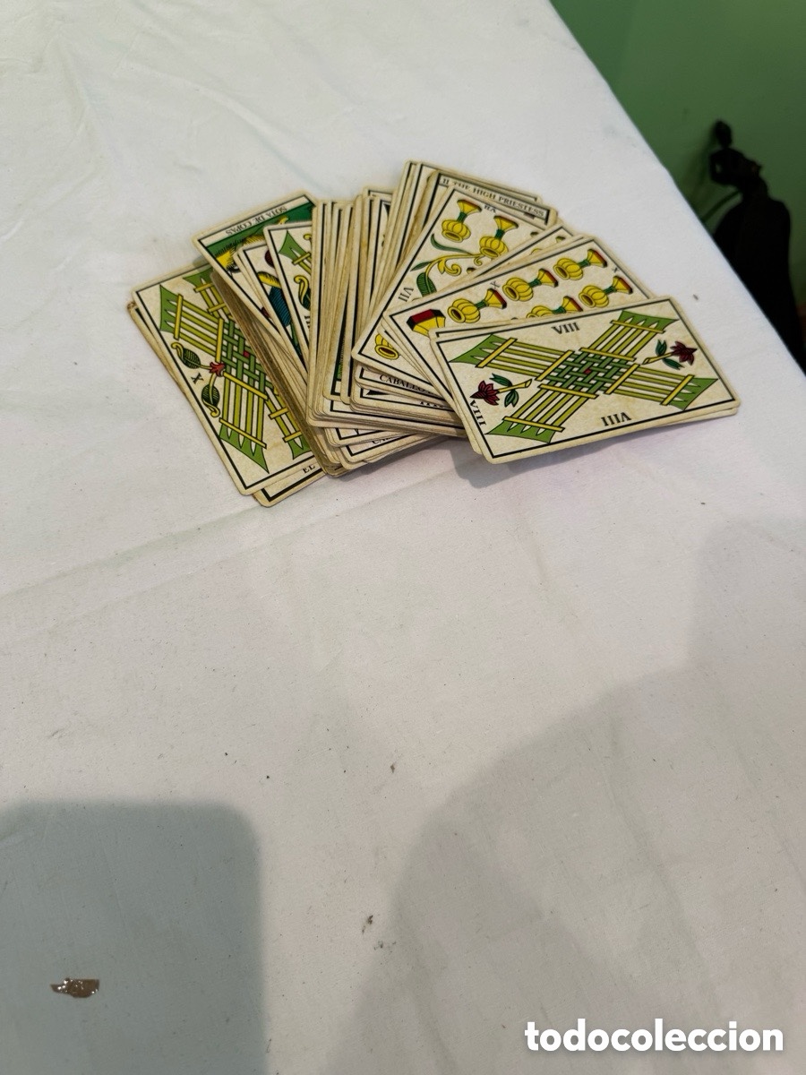 Barajas de cartas: Antigua baraja Tarot Divination Tarot 78 cartas completa Naipes Comas Barcelona