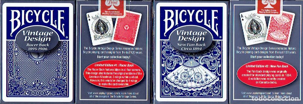 Barajas de cartas: Barajas de p&oacute;ker Bicycle Vintage Design Series (parte uno)