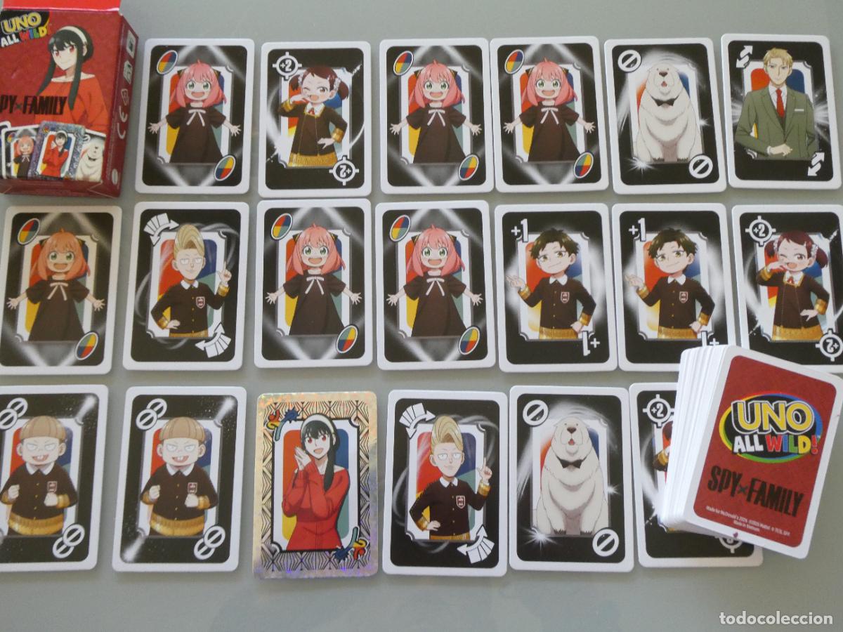 Barajas de cartas: BARAJA DE CARTAS INFANTIL. UNO ALL WILD SPY FAMILY MCDONALDS. 80GR