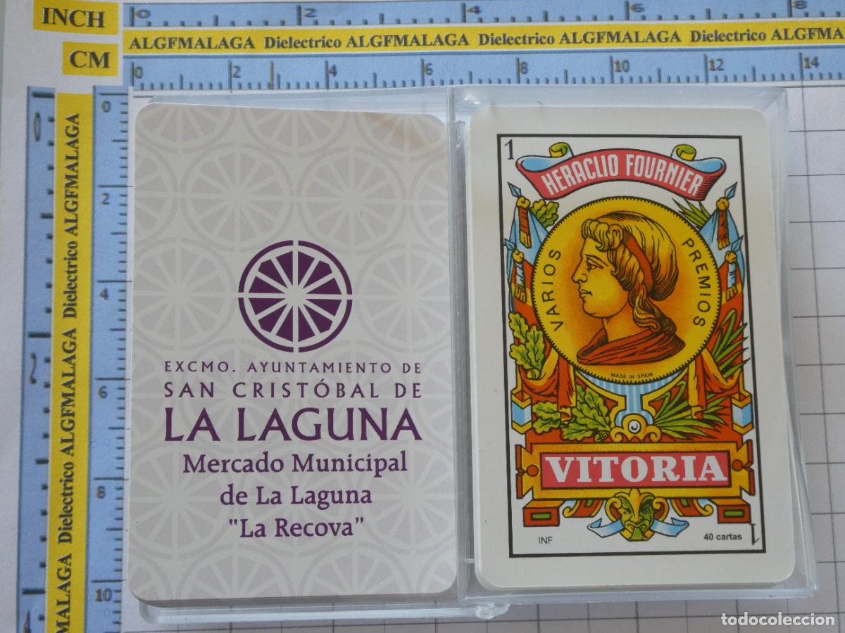 Barajas de cartas: BARAJA DE CARTAS ESPA&Ntilde;OLA FOURNIER. AYUNTAMIENTO SAN CRISTOBAL DE LA LAGUNA MERCADO RECOVA. 120GR