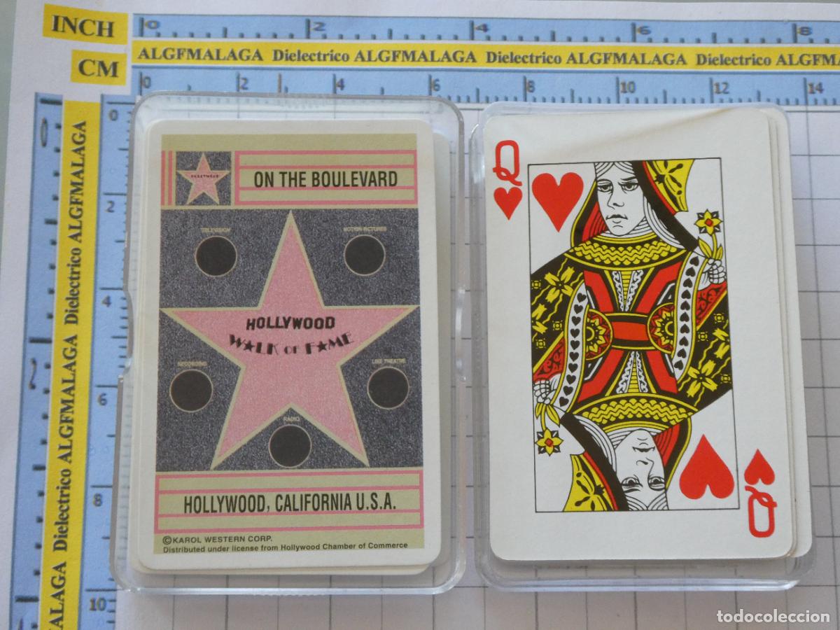 Barajas de cartas: BARAJA DE CARTAS DE P&Oacute;KER. HOLLYWOOD LOS &Aacute;NGELES EL PASEO DE LA FAMA ACTORES ACTRICES 100GR