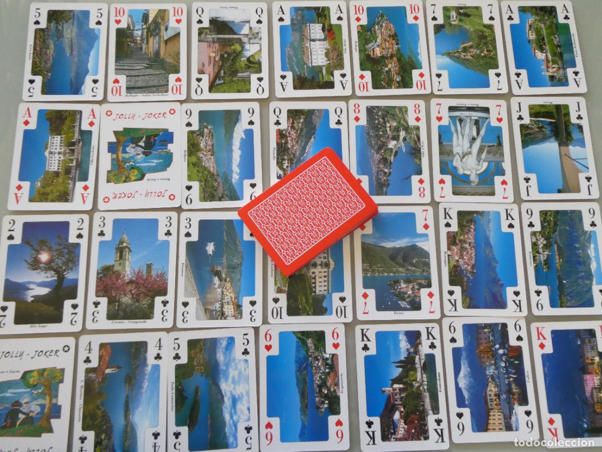 Barajas de cartas: BARAJA DE CARTAS DE P&Oacute;KER. SOUVENIR RECUERDO LAGO DE COMO ITALIA. CADA NAIPE UNA FOTO POSTAL 110GR