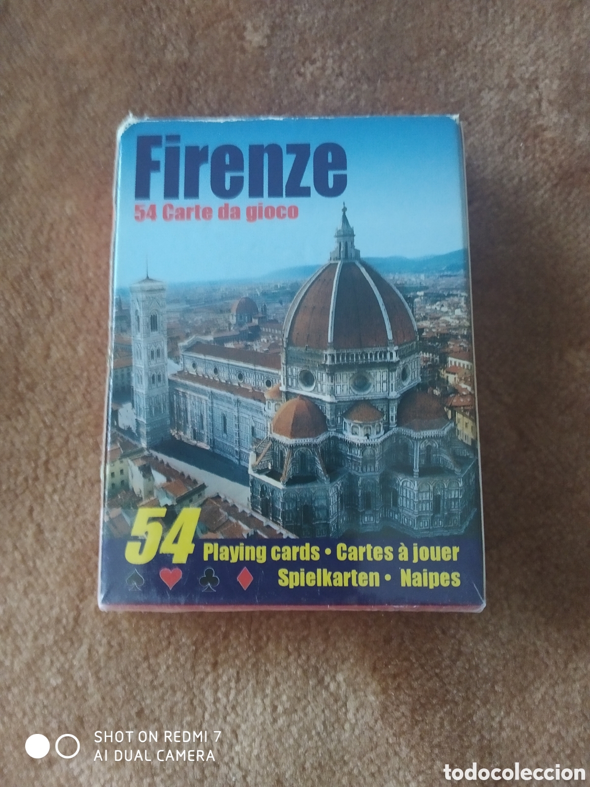 Baralhos de cartas: Baraja poker standard de Firenze con im&aacute;genes m&aacute;s hermosas de la ciudad . 54 cartas