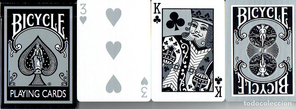 Barajas de cartas: Baraja de p&oacute;ker Bicycle Playing cards (negro y gris plata) Bicycle 2128