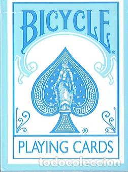 Barajas de cartas: Baraja p&oacute;ker Bicycle Playing cards (azul claro) &ndash; Poker 808 R-PBL (c&oacute;digo de barras 073854428085)