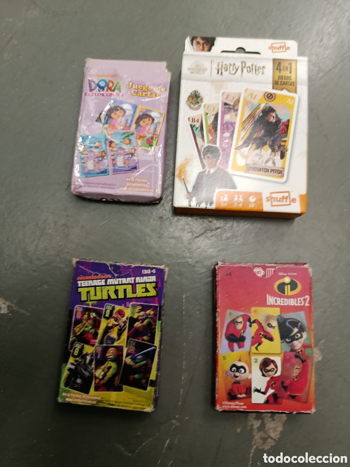 Barajas de cartas: Lote 4 barajas infantiles