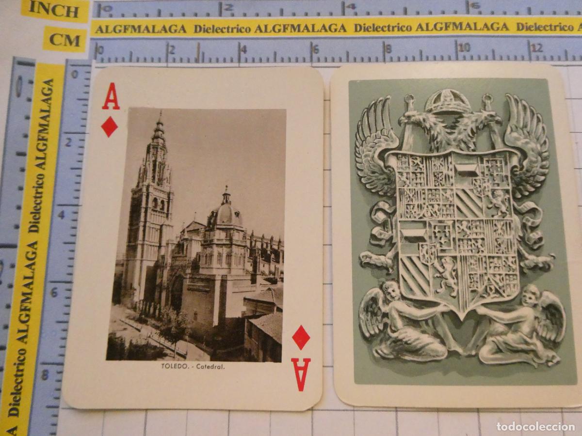Playing Cards: NAIPE CARTA BARAJA POKER FOURNIER A&Ntilde;O 1959 MONUMENTOS DE ESPA&Ntilde;A. TOLEDO CATEDRAL