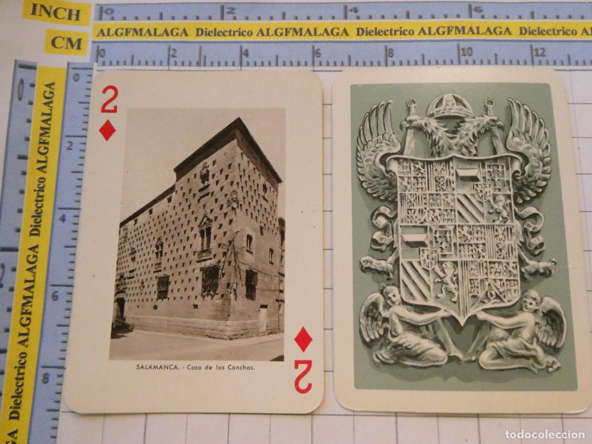 Barajas de cartas: NAIPE CARTA BARAJA POKER FOURNIER A&Ntilde;O 1959 MONUMENTOS DE ESPA&Ntilde;A. SALAMANCA CASA DE LAS CONCHAS