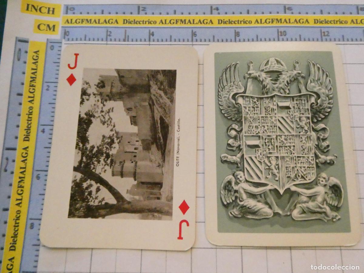 Barajas de cartas: NAIPE CARTA BARAJA POKER FOURNIER A&Ntilde;O 1959 MONUMENTOS DE ESPA&Ntilde;A. OLITE NAVARRA CASTILLO