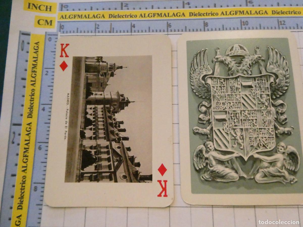 Barajas de cartas: NAIPE CARTA BARAJA POKER FOURNIER A&Ntilde;O 1959 MONUMENTOS DE ESPA&Ntilde;A. MADRID PALACIO DE EL PARDO