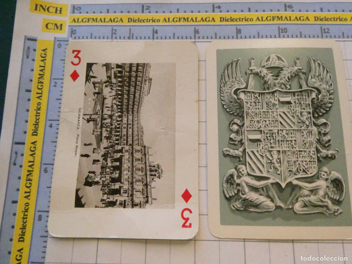 Barajas de cartas: NAIPE CARTA BARAJA POKER FOURNIER A&Ntilde;O 1959 MONUMENTOS DE ESPA&Ntilde;A. SALAMANCA PLAZA MAYOR
