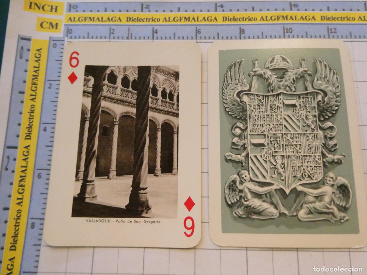 Baralhos de cartas: NAIPE CARTA BARAJA POKER FOURNIER A&Ntilde;O 1959 MONUMENTOS DE ESPA&Ntilde;A. VALLADOLID PATIO SAN GREGORIO
