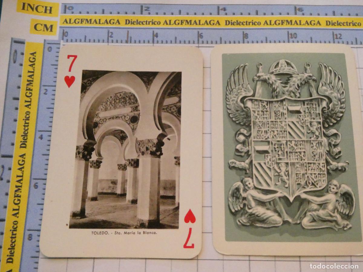 Baralhos de cartas: NAIPE CARTA BARAJA POKER FOURNIER A&Ntilde;O 1959 MONUMENTOS DE ESPA&Ntilde;A. TOLEDO SANTA MARIA DE LA BLANCA