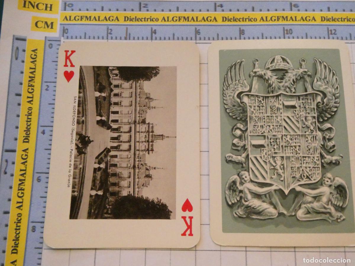 Baralhos de cartas: NAIPE CARTA BARAJA POKER FOURNIER A&Ntilde;O 1959 MONUMENTOS DE ESPA&Ntilde;A. SEGOVIA PALACIO SAN ILDEFONSO