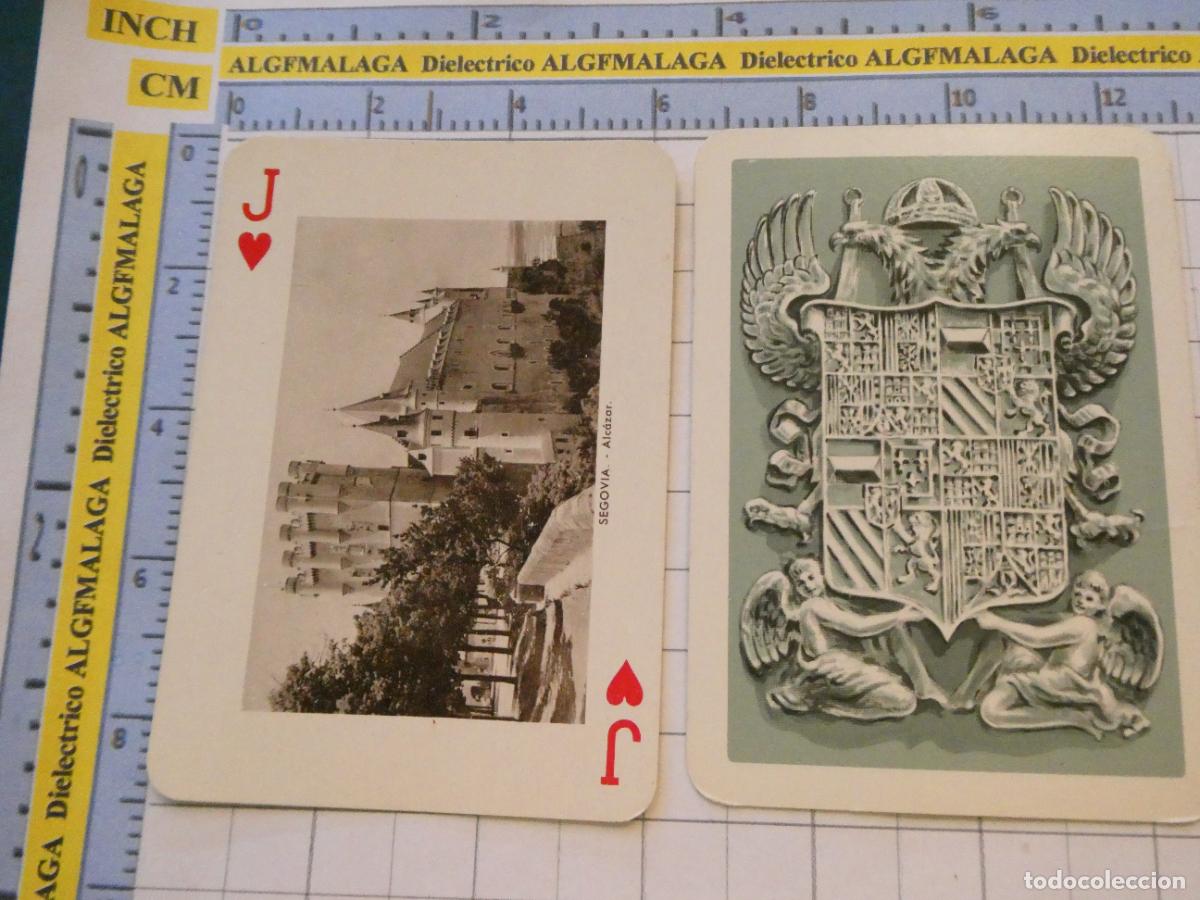 Baralhos de cartas: NAIPE CARTA BARAJA POKER FOURNIER A&Ntilde;O 1959 MONUMENTOS DE ESPA&Ntilde;A. SEGOVIA ALC&Aacute;ZAR