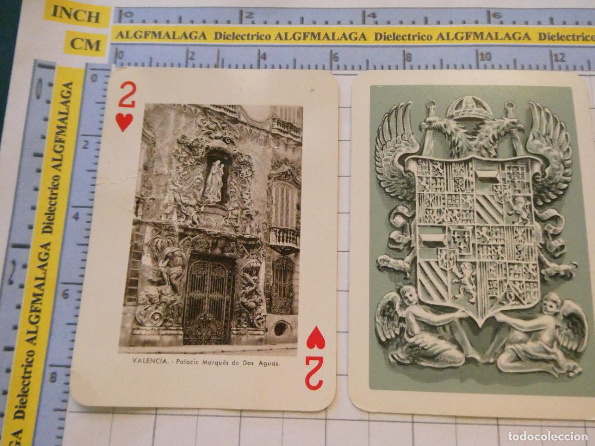 Baralhos de cartas: NAIPE CARTA BARAJA POKER FOURNIER A&Ntilde;O 1959 MONUMENTOS DE ESPA&Ntilde;A. VALENCIA PALACIO MARQU&Eacute;S DOS AGUAS