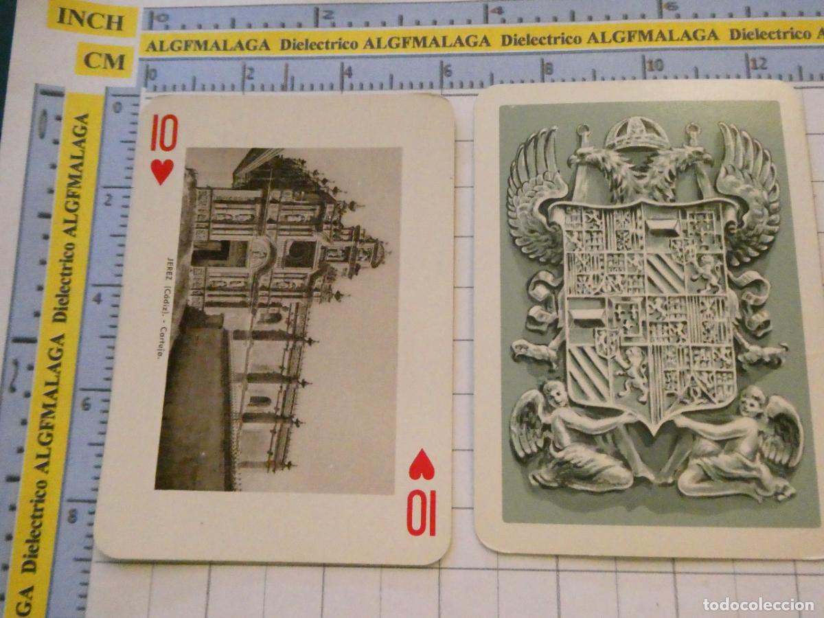 Baralhos de cartas: NAIPE CARTA BARAJA POKER FOURNIER A&Ntilde;O 1959 MONUMENTOS DE ESPA&Ntilde;A. JEREZ DE LA FRONTERA CARTUJA