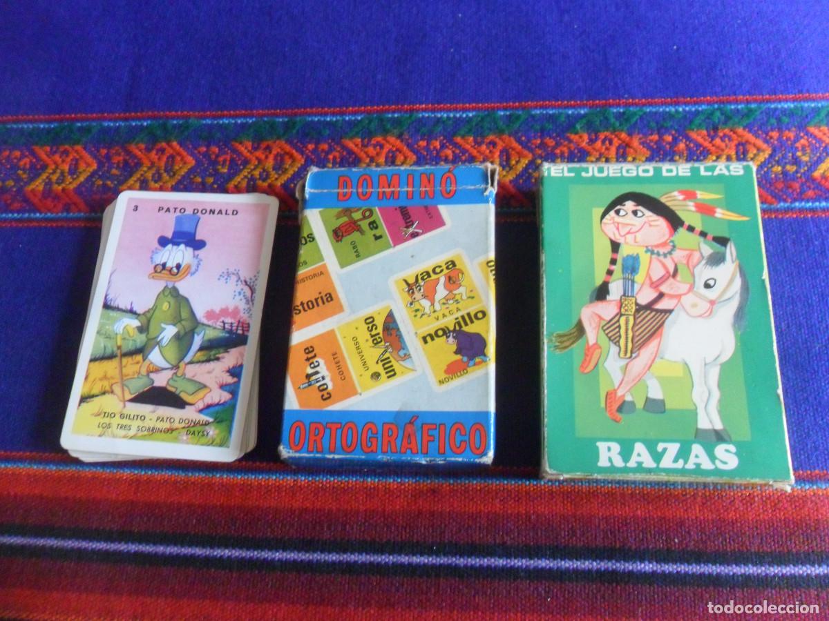 Barajas de cartas: BARAJA COMPLETA EDICIONES RECREATIVAS EL JUEGO DE LAS RAZAS Y FOURNIER DOMIN&Oacute; ORTOGR&Aacute;FICO CON REGALO