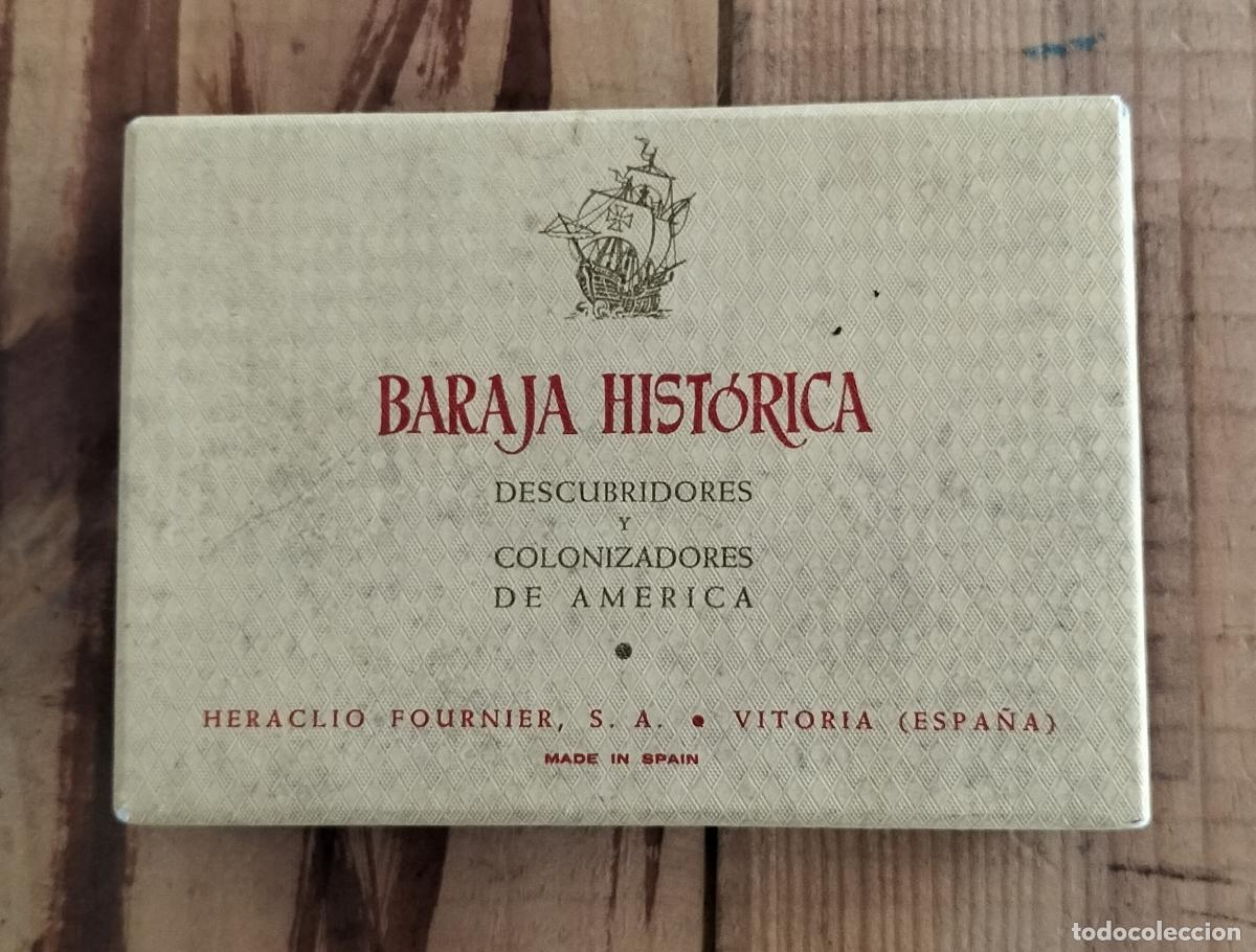 Barajas de cartas: BARAJA HIST&Oacute;RICA DE HERACLIO FOURNIER 'DESCUBRIDORES Y COLONIZADORES DE AM&Eacute;RICA.