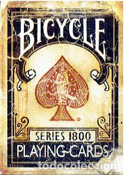 Barajas de cartas: Barajas de p&oacute;ker Bicycle Playing cards Series 1800 (azul y roja)