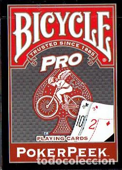 Barajas de cartas: Dos barajas de p&oacute;ker Bicycle Playing cards Pro PokerPeek (azul y roja)