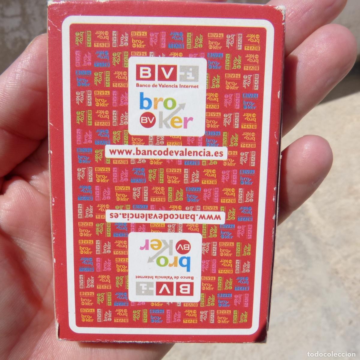 Barajas de cartas: Baraja espa&ntilde;ola de cartas, heraclio fournier, broker, Banco de Valencia. Precintada en caja.