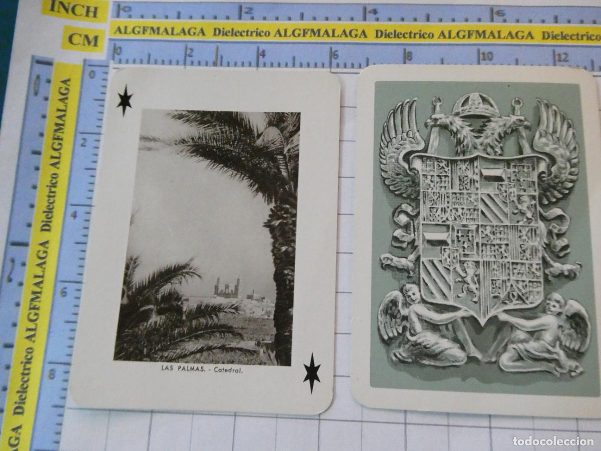 Barajas de cartas: NAIPE CARTA BARAJA POKER FOURNIER A&Ntilde;O 1959 MONUMENTOS ESPA&Ntilde;A. COMOD&Iacute;N JOKER CATEDRAL DE LAS PALMAS