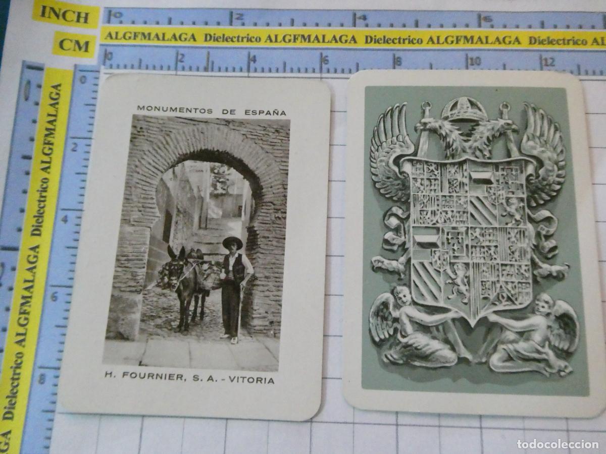 Barajas de cartas: NAIPE CARTA BARAJA POKER FOURNIER A&Ntilde;O 1959 MONUMENTOS ESPA&Ntilde;A. TOLEDO BOTIJERO