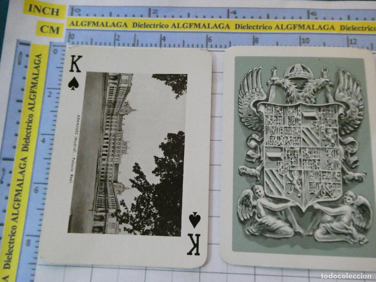 Barajas de cartas: NAIPE CARTA BARAJA POKER FOURNIER A&Ntilde;O 1959 MONUMENTOS ESPA&Ntilde;A. ARANJUEZ MADRID PALACIO REAL