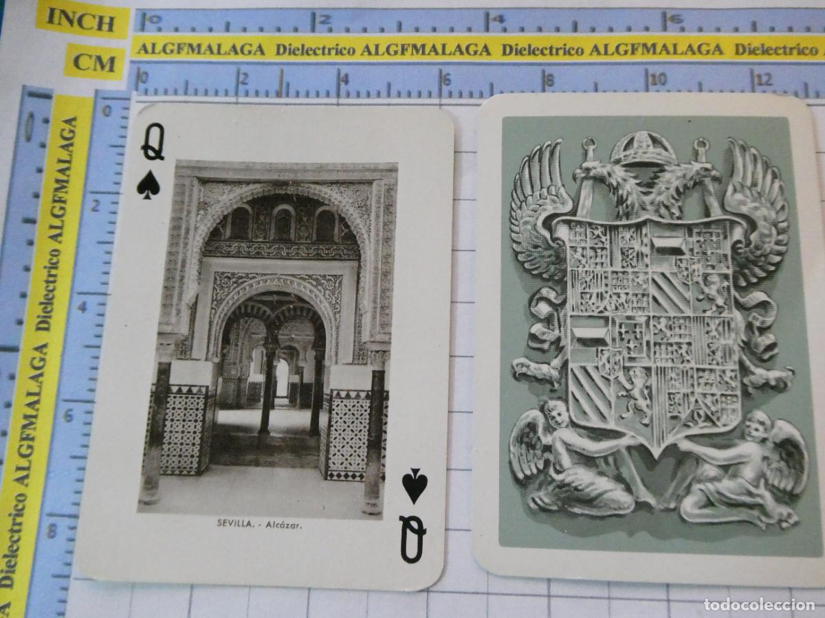 Barajas de cartas: NAIPE CARTA BARAJA POKER FOURNIER A&Ntilde;O 1959 MONUMENTOS ESPA&Ntilde;A. SEVILLA EL ALC&Aacute;ZAR