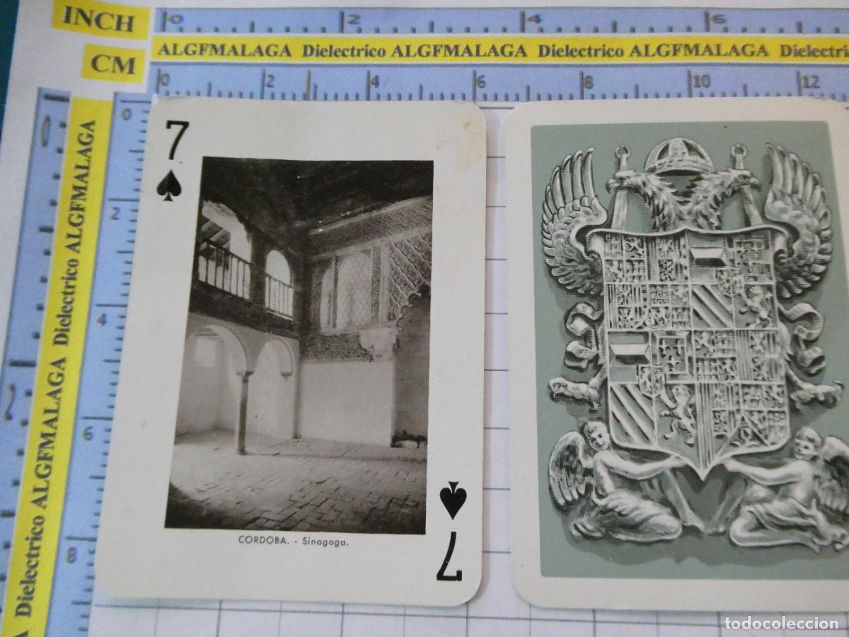 Barajas de cartas: NAIPE CARTA BARAJA POKER FOURNIER A&Ntilde;O 1959 MONUMENTOS ESPA&Ntilde;A. C&Oacute;RDOBA SINAGOGA