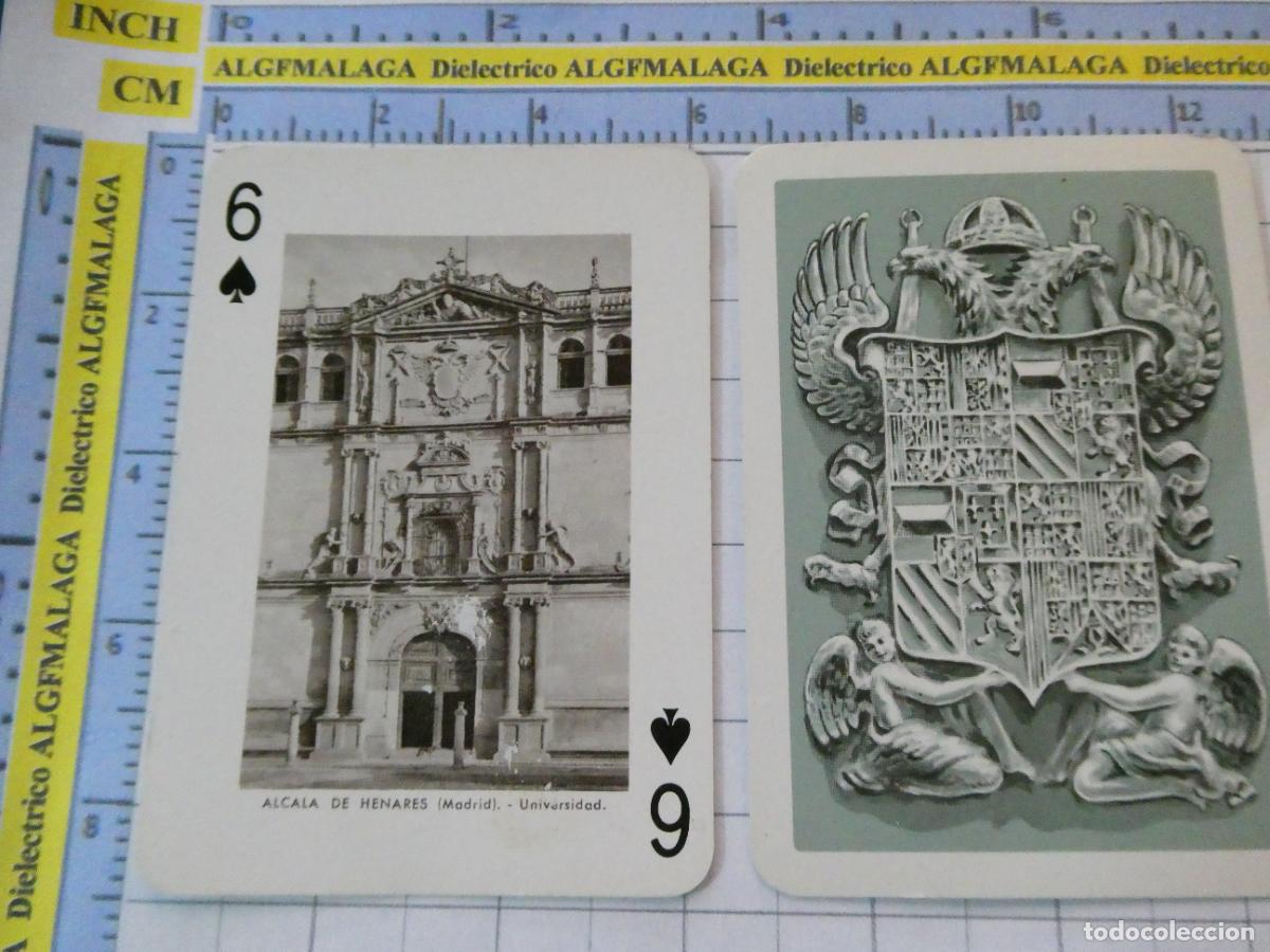 Barajas de cartas: NAIPE CARTA BARAJA POKER FOURNIER A&Ntilde;O 1959 MONUMENTOS ESPA&Ntilde;A. ALCAL&Aacute; DE HENARES MADRID UNIVERSIDAD