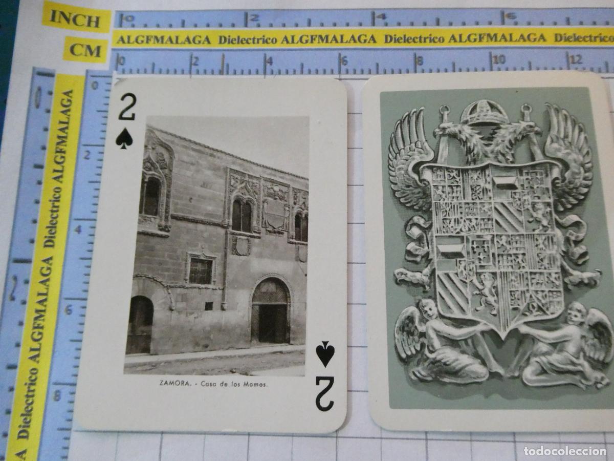 Barajas de cartas: NAIPE CARTA BARAJA POKER FOURNIER A&Ntilde;O 1959 MONUMENTOS ESPA&Ntilde;A. ZAMORA CASA DE LOS MOMOS