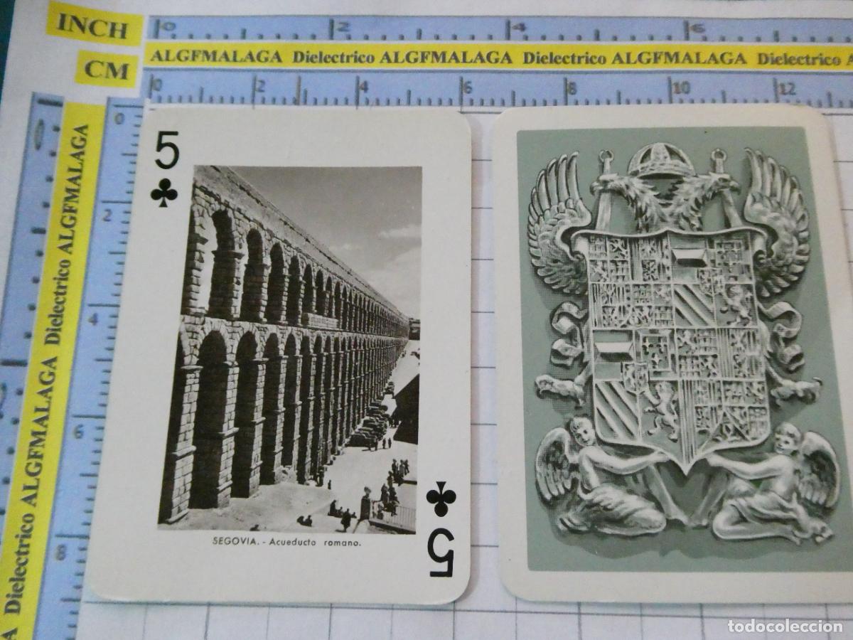 Barajas de cartas: NAIPE CARTA BARAJA POKER FOURNIER A&Ntilde;O 1959 MONUMENTOS ESPA&Ntilde;A. SEGOVIA ACUEDUCTO ROMANO