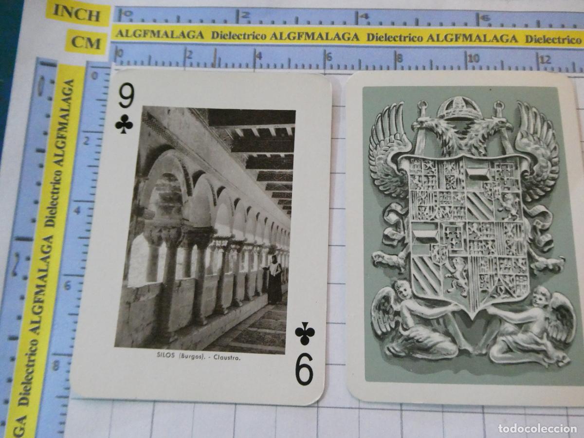 Barajas de cartas: NAIPE CARTA BARAJA POKER FOURNIER A&Ntilde;O 1959 MONUMENTOS ESPA&Ntilde;A. SILOS BURGOS CLAUSTRO