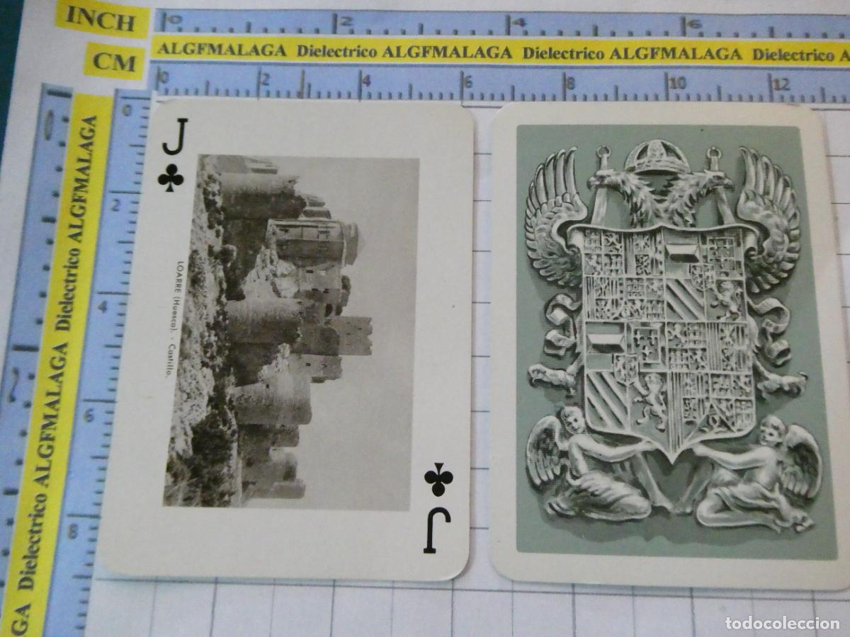 Barajas de cartas: NAIPE CARTA BARAJA POKER FOURNIER A&Ntilde;O 1959 MONUMENTOS ESPA&Ntilde;A. LOARRE HUESCA CASTILLO