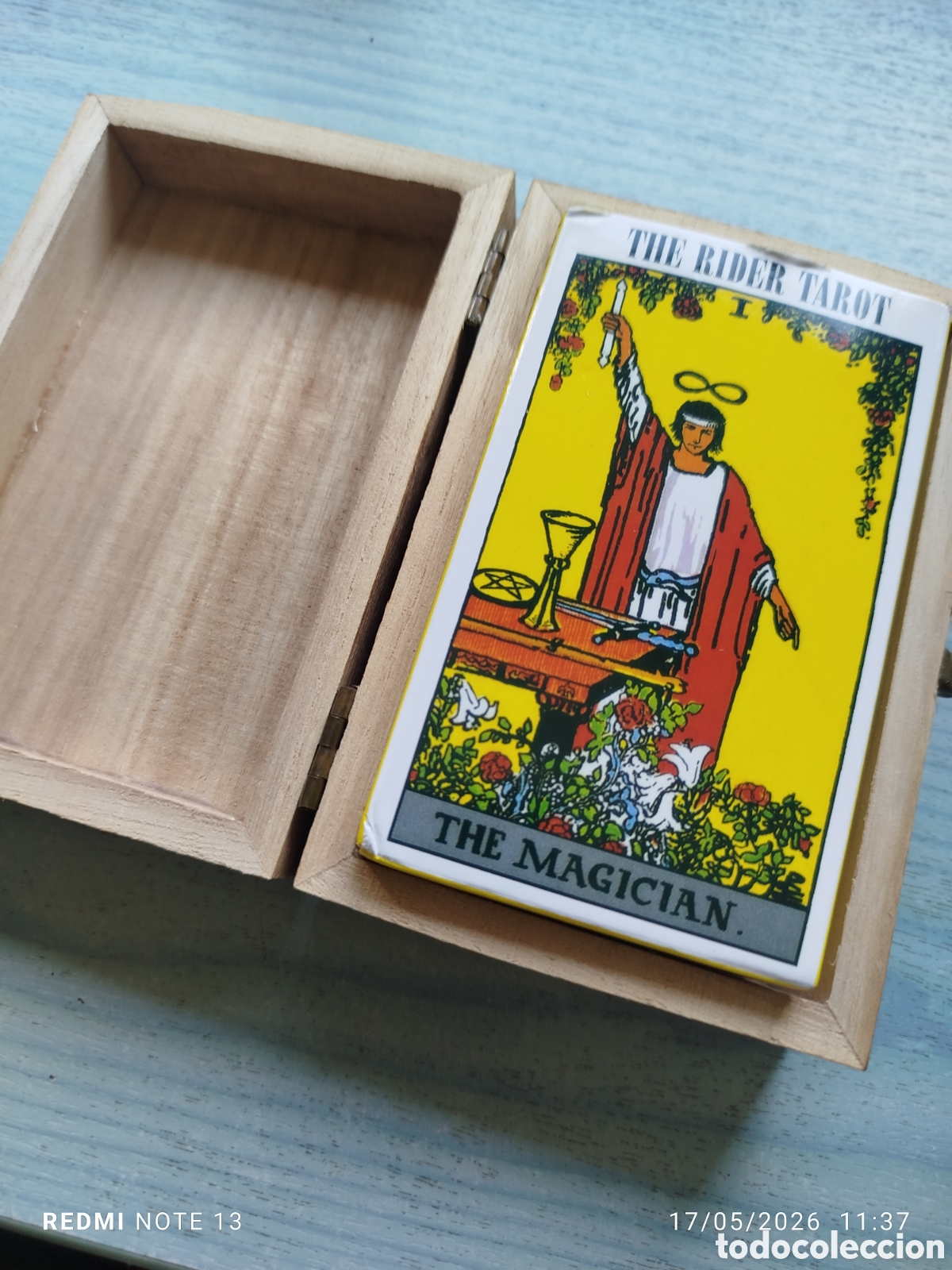Barajas de cartas: Baraja tarot the Rider .en cala madera