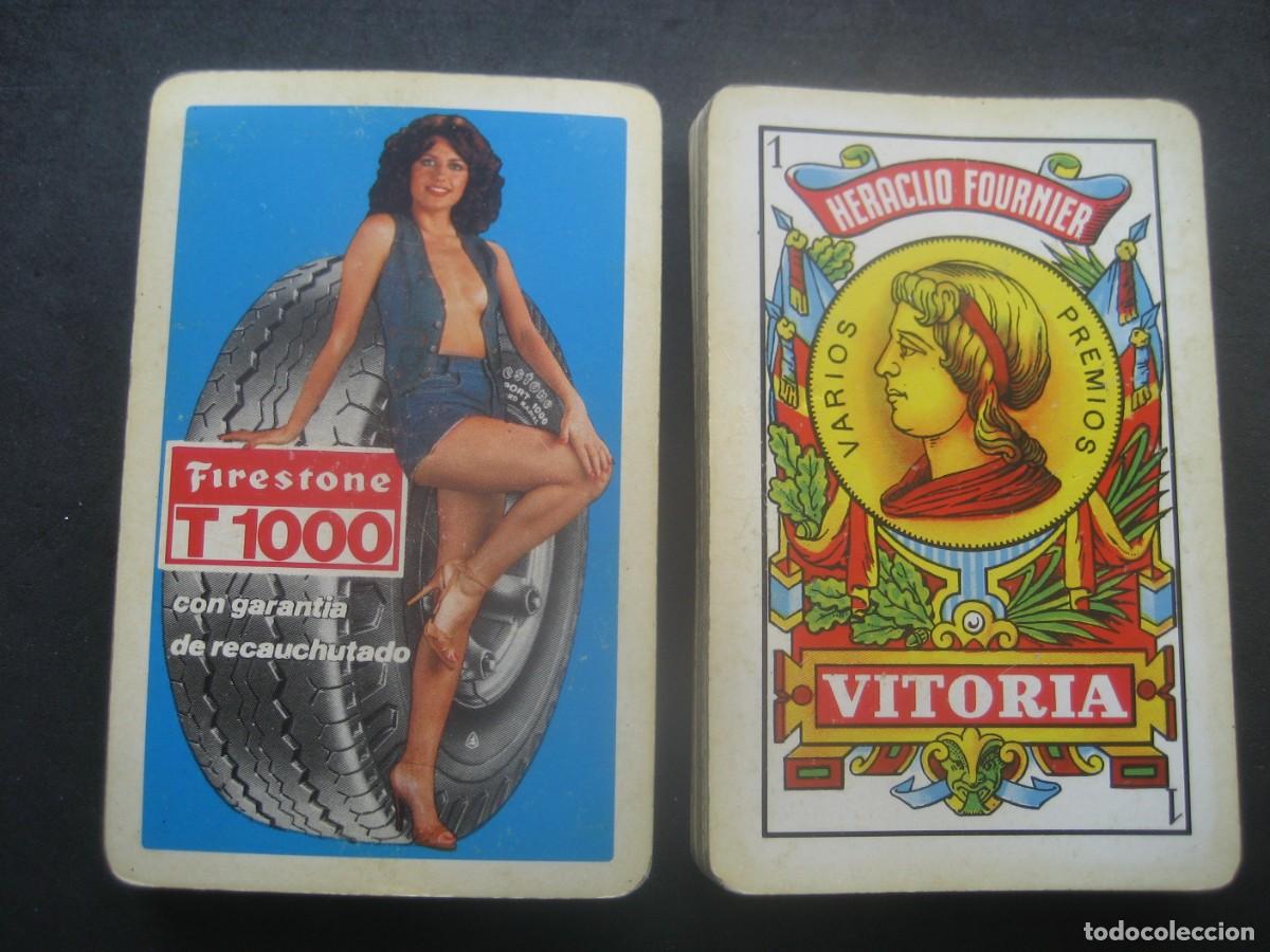 Barajas de cartas: BARAJA ESPA&Ntilde;OLA FOURNIER. NEUMATICOS FIRESTONE T 1000