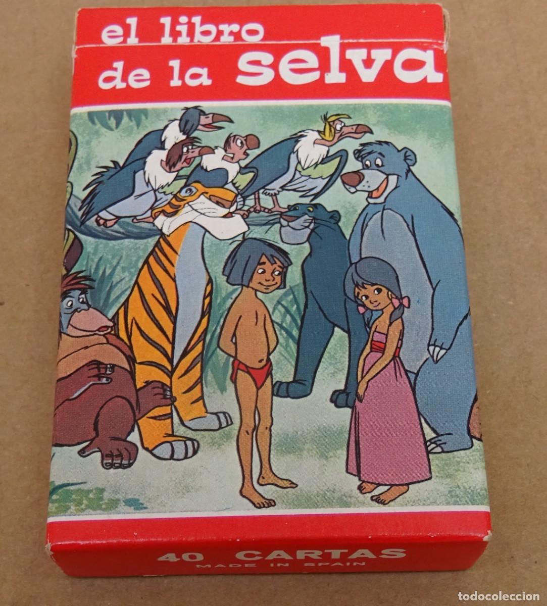 Barajas de cartas: EL LIBRO DE LA SELVA WALT DISNEY BARAJA FOURNIER 1968