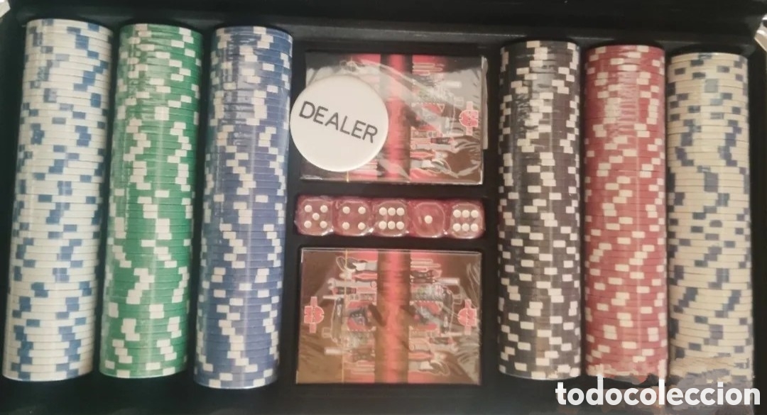 Jeux de cartes: Set de p&oacute;quer completo con malet&iacute;n.