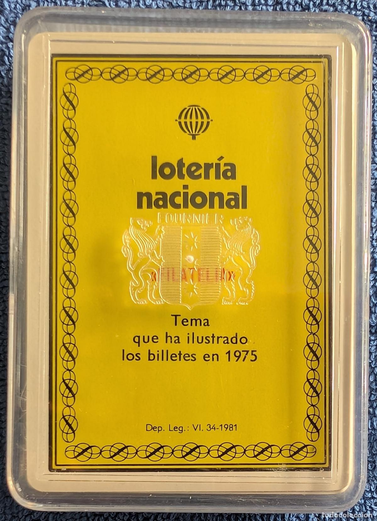 Barajas de cartas: Baraja Espa&ntilde;ola - Loter&iacute;as Nacional - Filatelia - Fournier (1975)