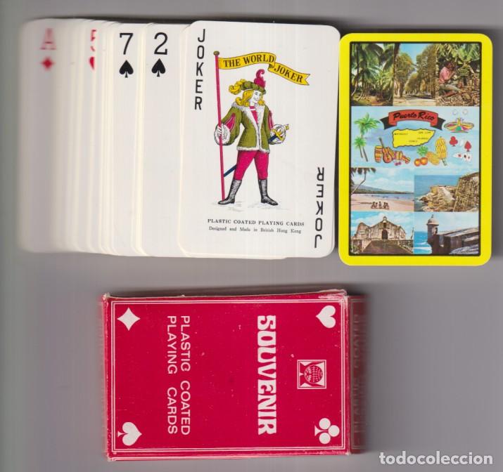 Barajas de cartas: Baraja de p&oacute;ker de 54 naipes. Souvenir. Made in Hong-Kong. Falta as de pica (solo 53)