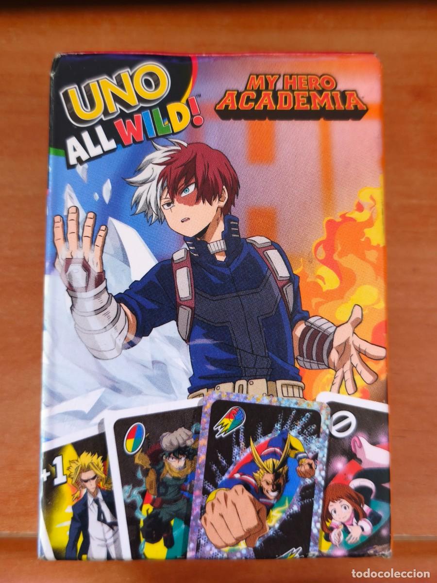 Barajas de cartas: juego de cartas uno, my hero academia