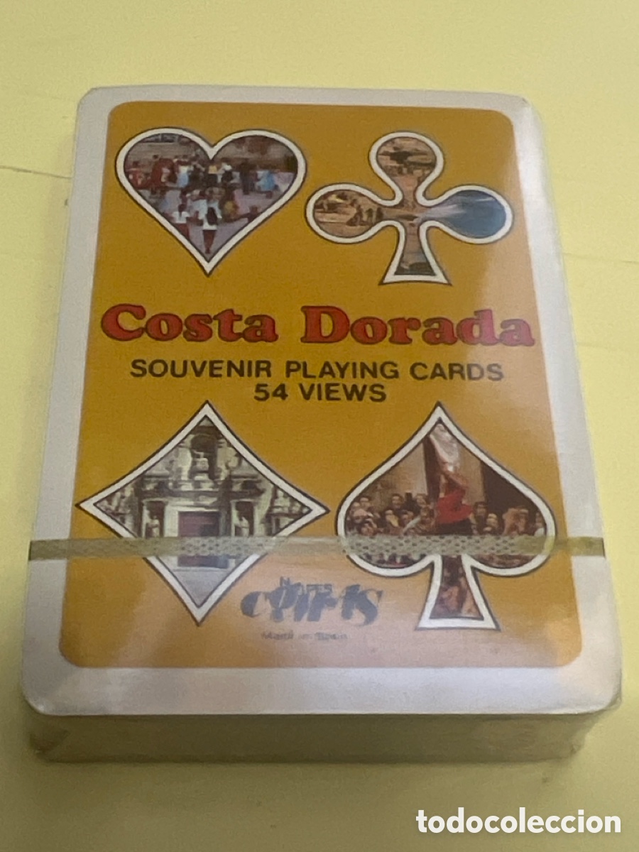 Barajas de cartas: T3/A11/10. T3/A11/8. BARAJA DE CARTAS - COSTA DORADA - 54 CARTAS